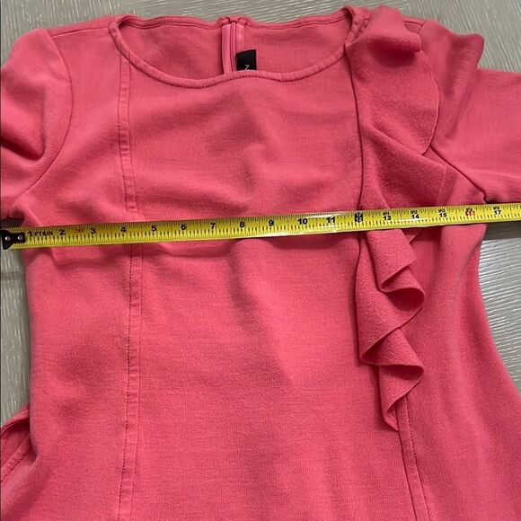 St John Coral Elegant Ruffle Top 10 - Picture 4 of 7